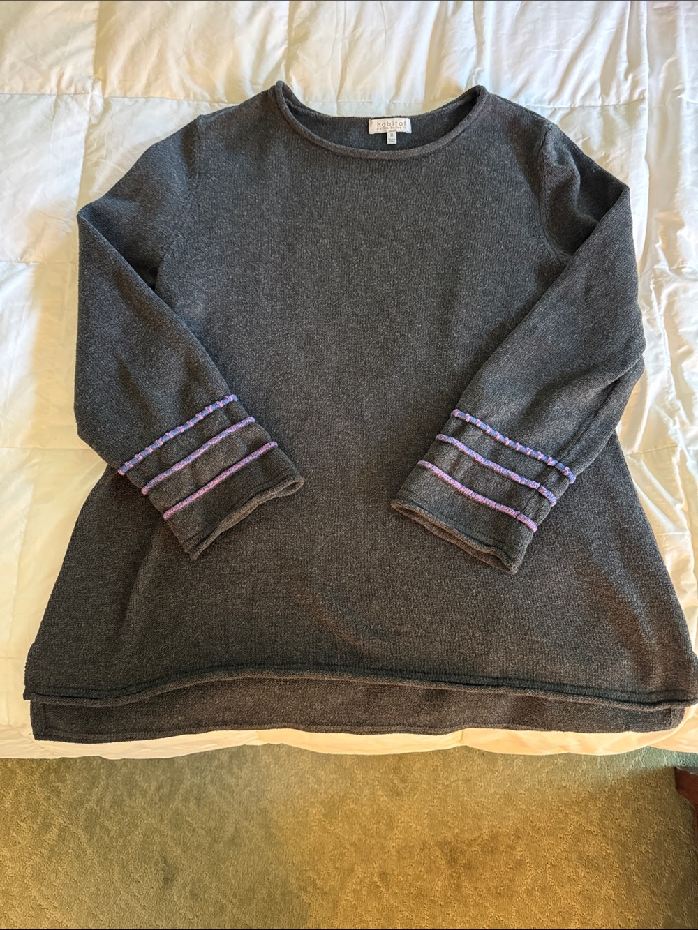 Habitat Charcoal Crewneck Sweater in Dark Gray